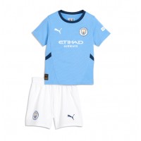 Dětský fotbalový dres Manchester City 2024-25 Domácí Krátký Rukáv (+ trenýrky)